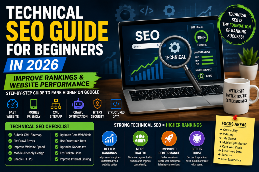 Technical SEO guide for beginners in 2026 improve website rankings and performance