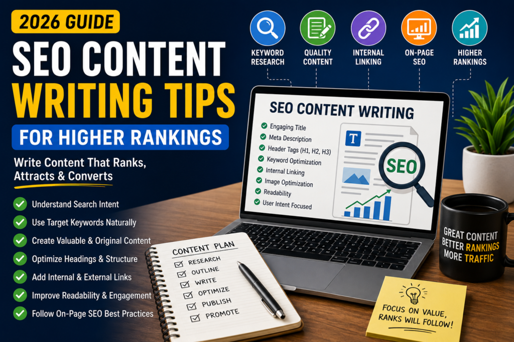 SEO Content Writing Tips for Higher Rankings in 2026