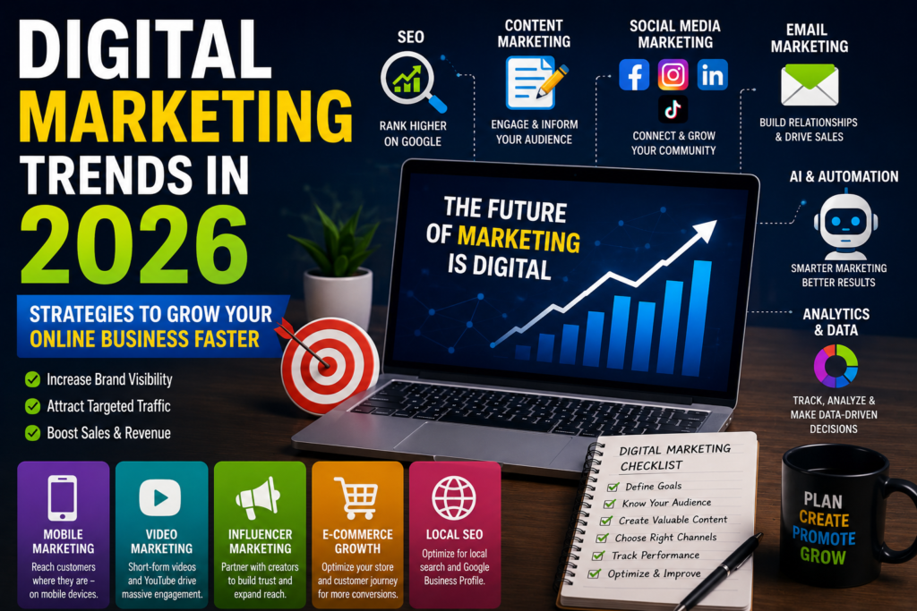 Digital marketing trends in 2026 guide for online business growth