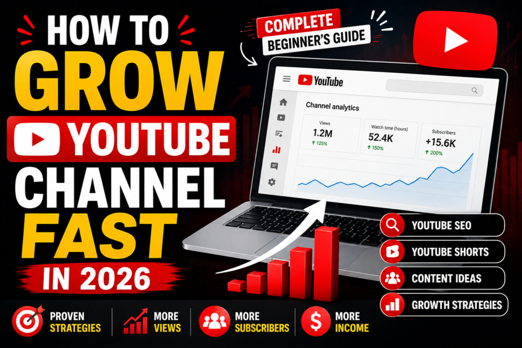 How to grow a YouTube channel fast in 2026 complete guide for beginners