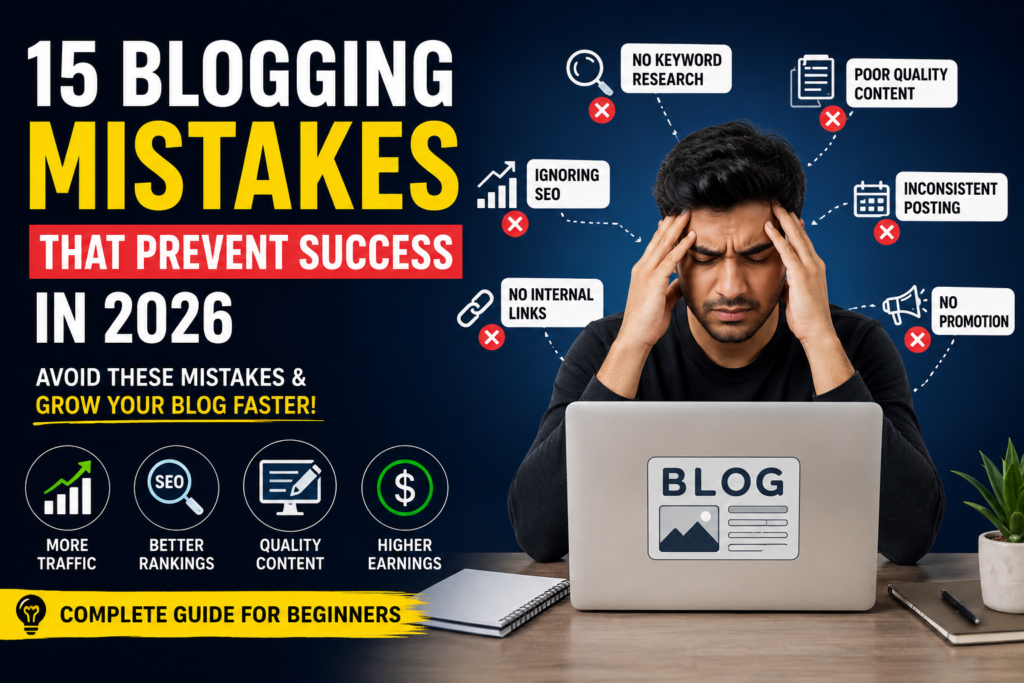 Common blogging mistakes beginners should avoid in 2026