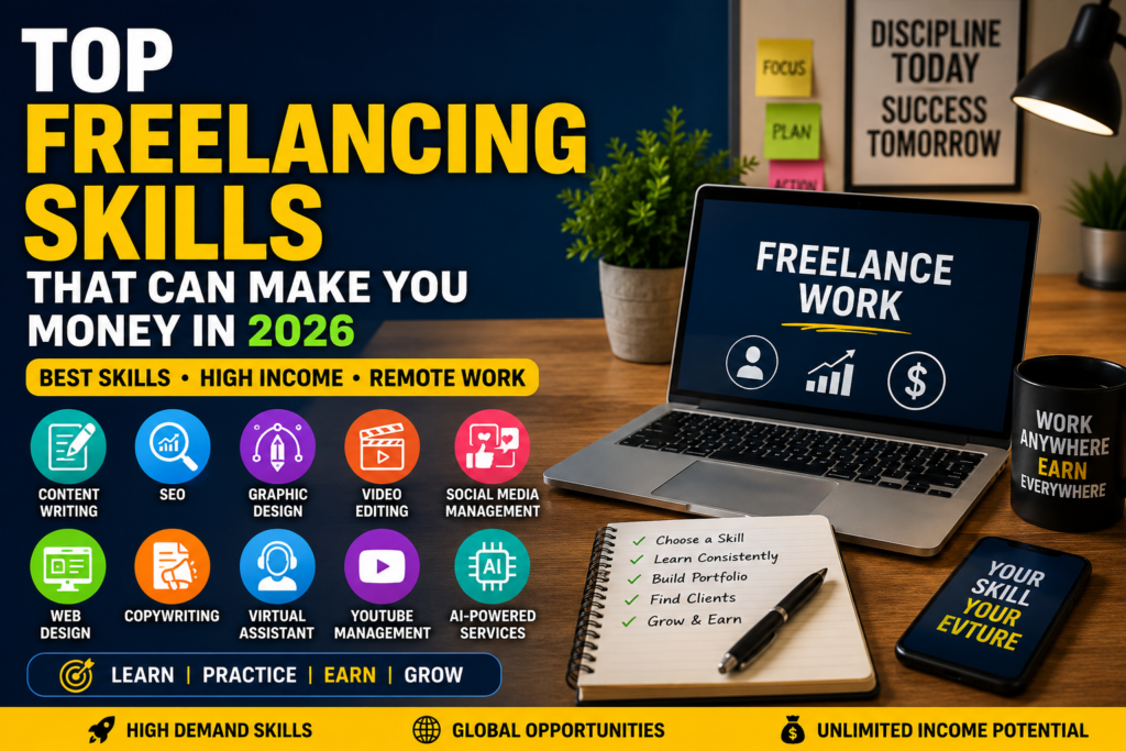 Top freelancing skills that can make you money in 2026 complete guide