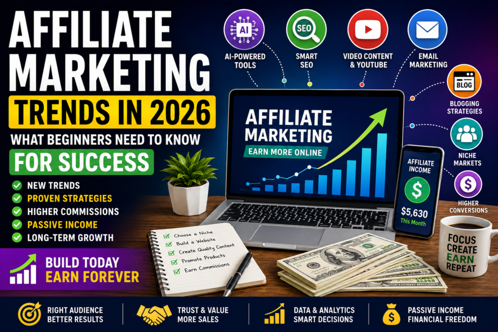 Latest affiliate marketing trends and strategies for beginners in 2026