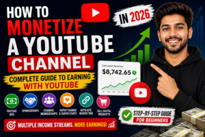 How to Monetize a YouTube Channel in 2026 – Complete Beginner's Guide