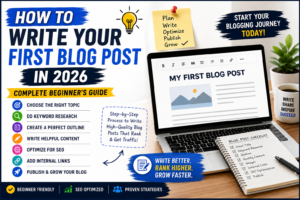How to Write Your First Blog Post in 2026 – Complete Beginner's Guide