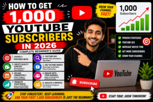 How to Get 1000 YouTube Subscribers in 2026 Complete Beginner Guide