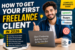How to Get Your First Freelance Client in 2026 – Complete Beginner's Guide