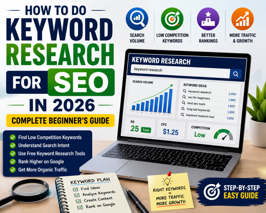How to Do Keyword Research for SEO in 2026 – Complete Beginner's Guide