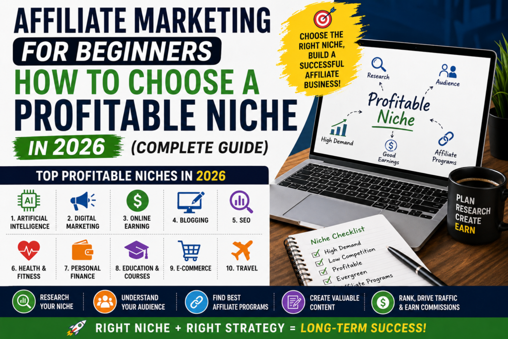 How to Choose a Profitable Affiliate Marketing Niche in 2026 – Complete Beginner's Guide