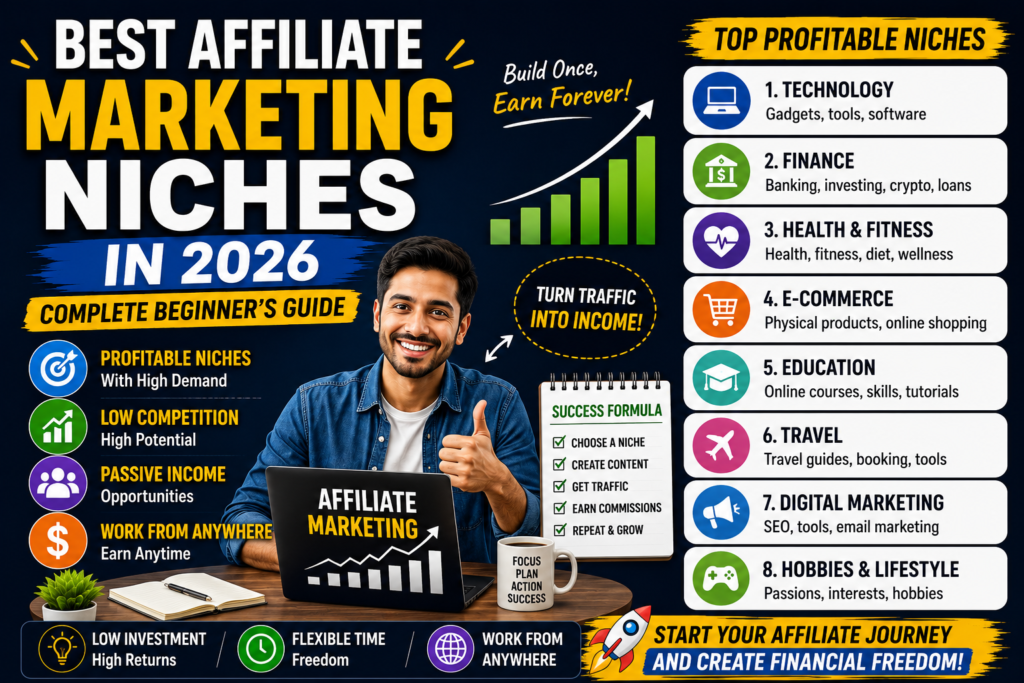 Best Affiliate Marketing Niches in 2026 Complete Beginner's Guide